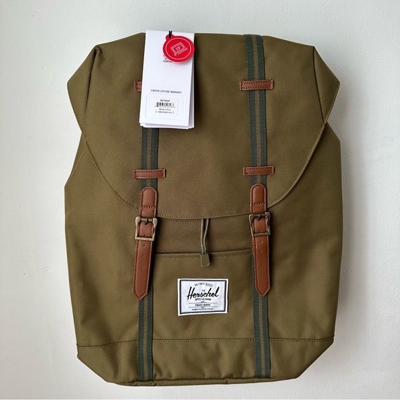 Herschel Retreat Backpack | MJ Footwear Herschel Retreat Military Green